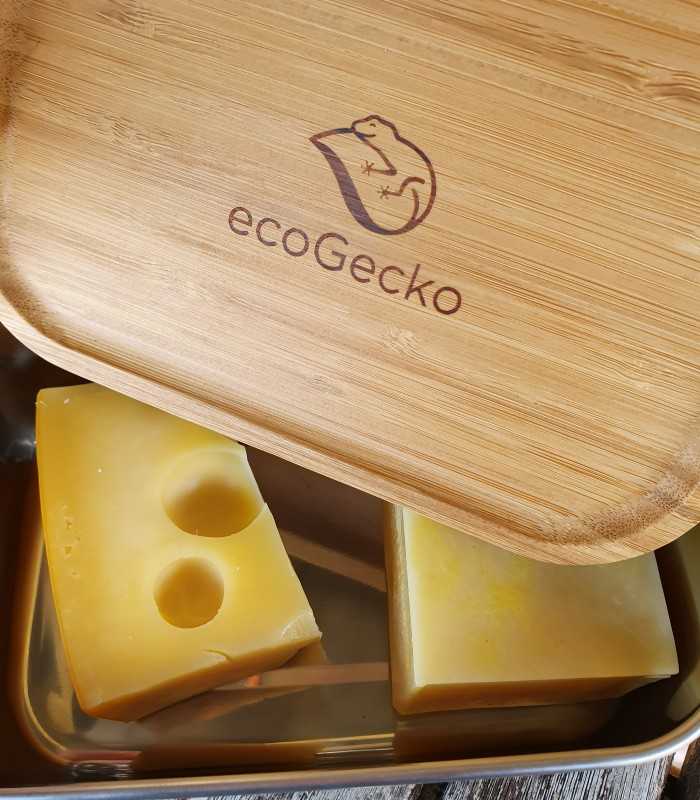 ecoGecko Brotbose mit Bambusdeckel