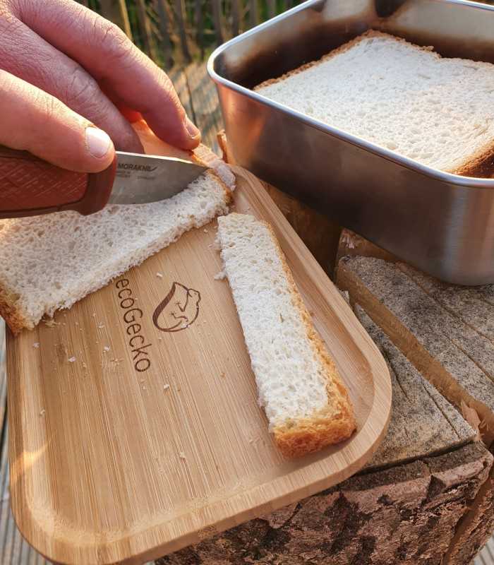 ecoGecko Brotbose mit Bambusdeckel