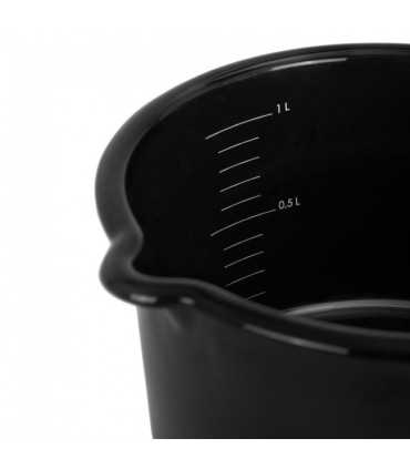 Petromax Emaille Stieltopf schwarz/ weiß (1 Liter)