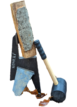 No Axe Spalter Set mit Hammer